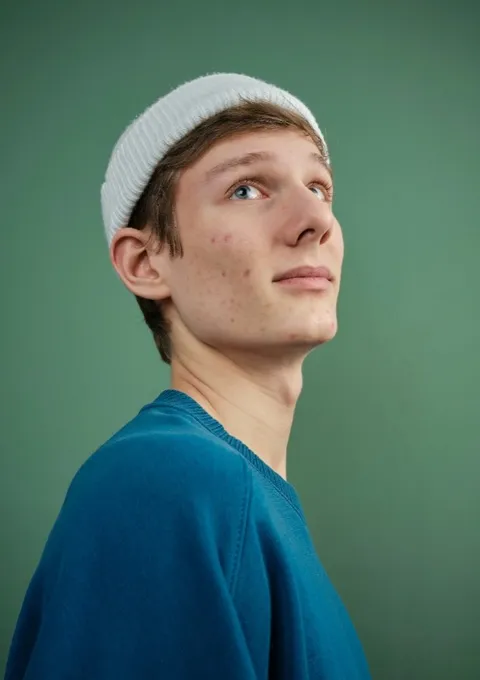 Student using wellbeing support on a device